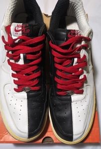Nike Air Force 1 Low "Scarface". Black/ White/ Red laces. Size 13.